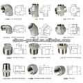 Edelstahlguss Rohrfitting / Winkelstück, T-Stück, Reduzierstück, Schnellkupplung